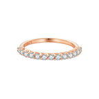 925 Sterling Silver Moissanite 0.03ct Ring Size 6A for Women