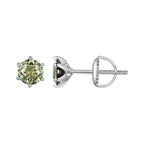 925 Sterling Silver Moissanite 1.00 Carat Earrings Size 7.0mm for Women