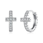925 Sterling Silver Moissanite Earrings 1.3cm for Women
