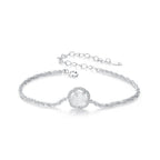925 Sterling Silver Bracelet 150mm with CZ and Resin