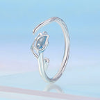 925 Sterling Silver 1.9mm Synthetic Spinel Ring for Women