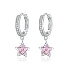 925 Sterling Silver Earrings with Pavé Setting CZ for Women