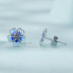 925 Sterling Silver Enamel Earrings for Women