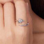 925 Sterling Silver Oxidized Silver 0.7cm Swing Rings for Women