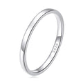 925 Sterling Silver Plated Platinum Ring Size 6.0 for Women