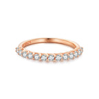 925 Sterling Silver Moissanite 0.03ct Ring Size 6A for Women