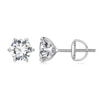 S925 Sterling Silver 2.00 Carat Moissanite Earrings for Women