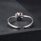 925 Sterling Silver Moissanite Ring Size E for Women
