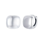 925 Sterling Silver Plated White Gold 10mm Earrings for Women