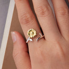 925 Sterling Silver Plated White Gold Ring for Women