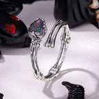 925 Sterling Silver Ring with Heart Design, 0.55cm Heart Size, Women’s Jewelry