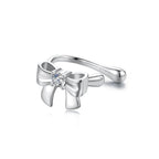 925 Sterling Silver Moissanite 0.1ct Earrings with White Gold Plating for Women