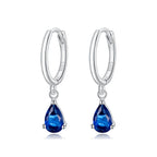 925 Sterling Silver Earrings with Pavé Setting CZ