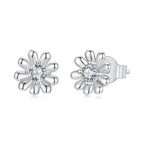 925 Sterling Silver Moissanite 0.3cm Earrings for Women