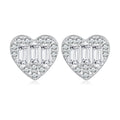 925 Sterling Silver Earrings with Pavé Set CZ