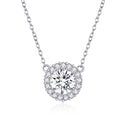 925 Sterling Silver Plated Platinum 49cm Pavé Setting CZ Necklace for Women