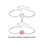 925 Sterling Silver Bracelet 150mm with CZ and Resin