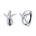 925 Sterling Silver Oxidized Silver Earrings 1.2*1.5cm for Women
