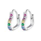 925 Sterling Silver Earrings with Pavé Setting CZ for Women