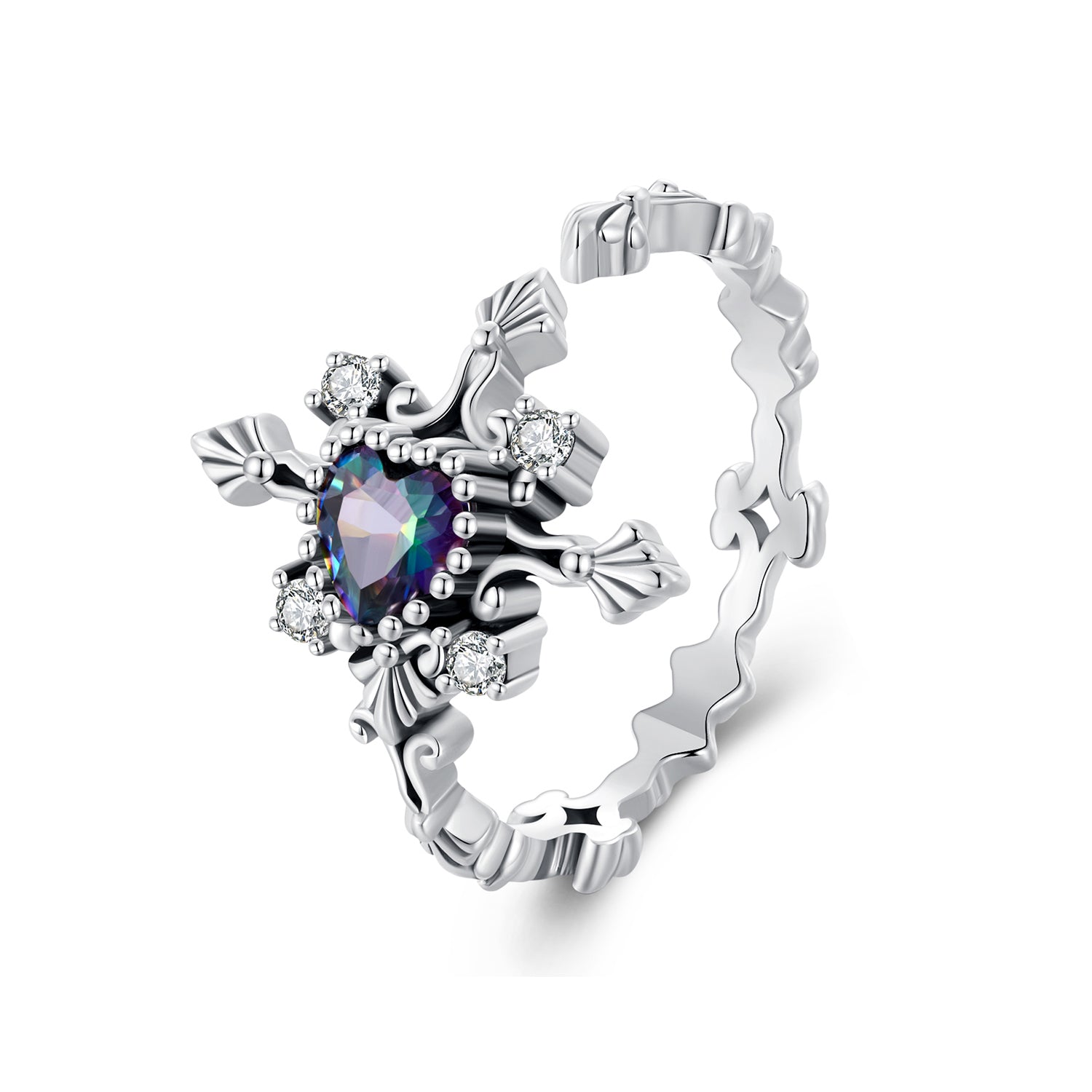 925 Sterling Silver Pavé Setting CZ Ring for Women