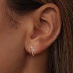 925 Sterling Silver Pavé Setting CZ Earrings for Women