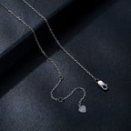 925 Sterling Silver Moissanite Pendant Necklace for Women - 45cm
