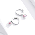 925 Sterling Silver Earrings with Pavé Setting CZ for Women