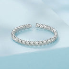 925 Sterling Silver White Gold Plated Ring for Women