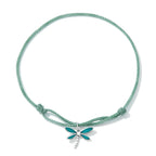 925 Sterling Silver Adjustable Bracelet with CZ and Enamel in Oxidized Finish for Women