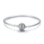 925 Sterling Silver SCB Bracelet Style Nan Size 17.0 for Women