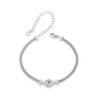925 Sterling Silver 0.5 Carat Moissanite White Gold Plated Bracelet for Women
