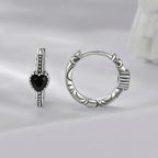925 Sterling Silver Earrings with Pavé Setting CZ