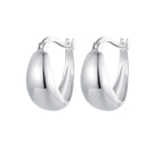 925 Sterling Silver White Gold Plated Earrings for Women