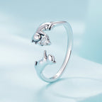 925 Sterling Silver 3mm Pavé Setting CZ Ring