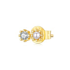 925 Sterling Silver & Quality Shell Pearl Mini Stud Earrings for Women