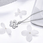 925 Sterling Silver Necklace with SCN Pendant 1.5x1.4cm for Women