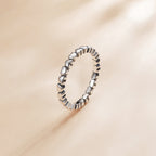 925 Sterling Silver Oxidized Ring Size 6.0 for Women