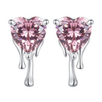925 Sterling Silver CZ Earrings with Pavé Setting for Women