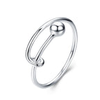 925 Sterling Silver Rings 0.4cm Width for Women