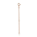 925 Sterling Silver + Plated Platinum 10cm Extension Chain Necklace