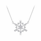 925 Sterling Silver White Gold Plated 1.8x1.9cm CZ Pendant Necklace for Women