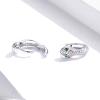 925 Sterling Silver Earrings with Plated Platinum and CZ for Women