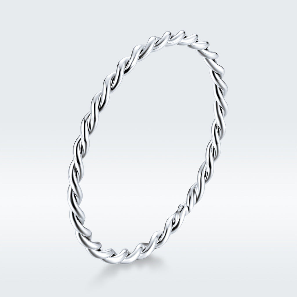 925 Sterling Silver Plated Platinum Ring Size 6.0 for Women