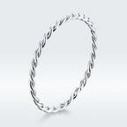 925 Sterling Silver Plated Platinum Ring Size 6.0 for Women