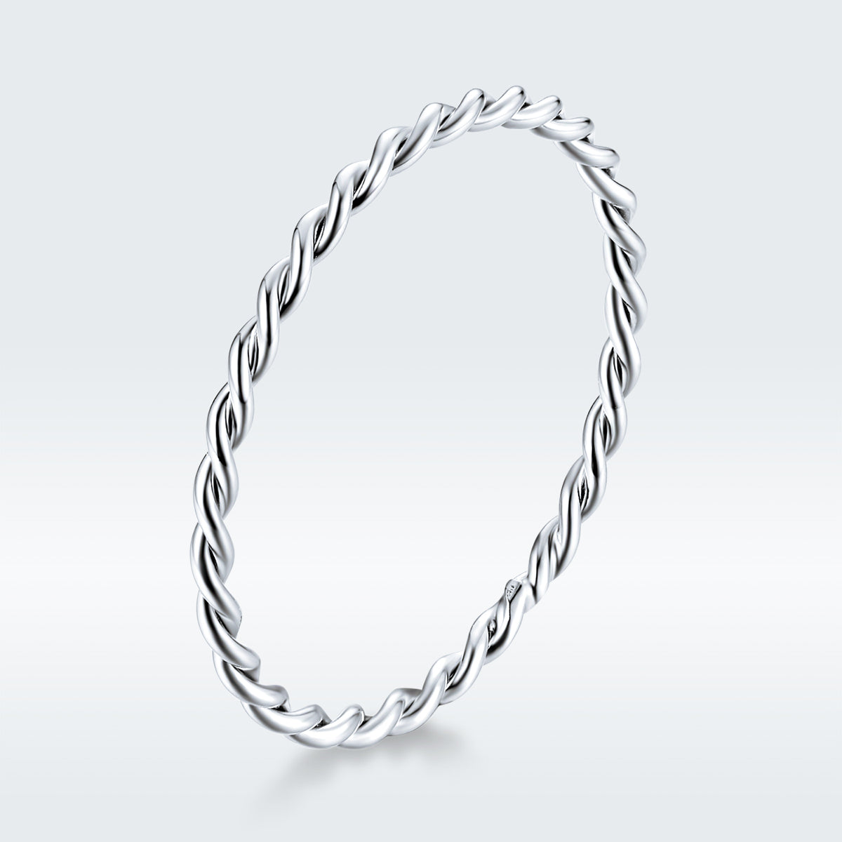 925 Sterling Silver Plated Platinum Ring Size 6.0 for Women