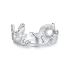 925 Sterling Silver Pavé Setting CZ Ring - Width 1.5-6.5mm for Women