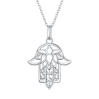 S925 Sterling Silver Plated Platinum Adjustable Necklace for Women