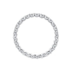 S925 Sterling Silver 2.0mm Moissanite Ring Size 9 for Women