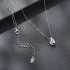 925 Sterling Silver 0.65 Carat Genuine Moissanite Necklace for Women