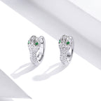 925 Sterling Silver Earrings with Plated Platinum and CZ for Women